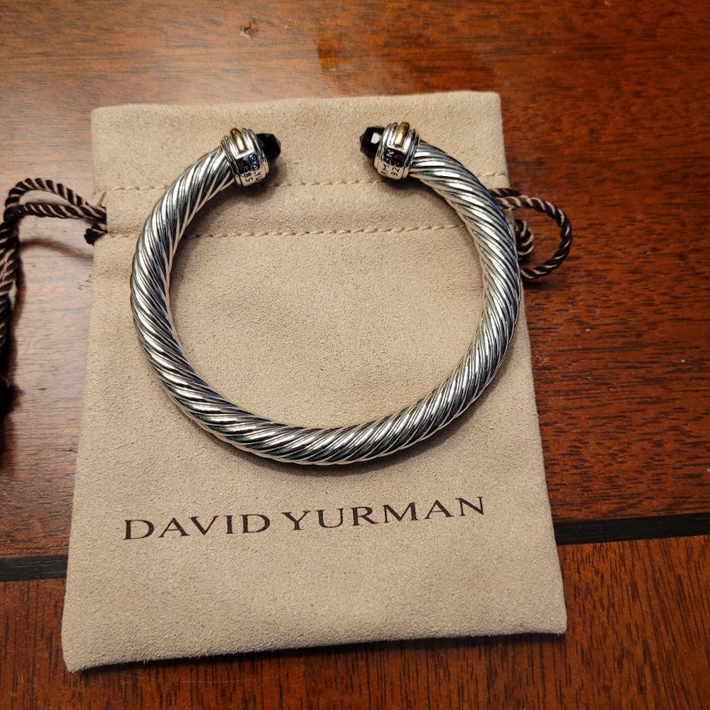 David Yurman black onyx 7 mm bangle bracelet